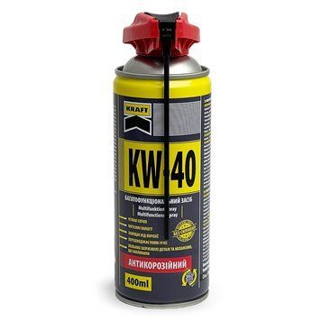 Багатофункціональне мастило KRAFT KW-40 антикорозійне з носиком 400мл KF017 123796 фото