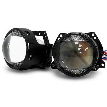 Линзы Guarand Bi-LED 3.0" Drl-Turn 50W-62W 12V 5500K 10000Lm (2 шт) 109789 фото