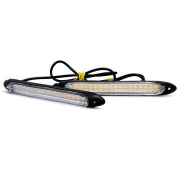 Ходовые огни гибкие Vitol 15.5см белый наборной + желтый бегущие 12V AG-DRL-D1 (B1) 107814 фото