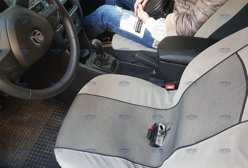 Підлокітник Skoda Rapid 2013-, Шкода Рапід Екошкіра Brazo чорний 101763 фото