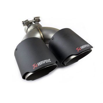 Насадка глушника Akrapovic 63-101 Y Подвійна (ZB) carbon 85846 фото
