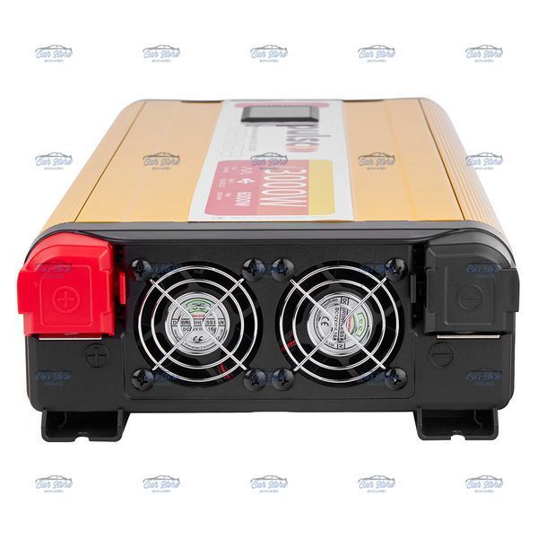 Преобразователь напряжения Pulso ISU-3000 12V-220V 3000W LCD USB-5VDC 2A 2-Розетки (прав. синусоид) 123232 фото