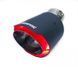 Насадка глушника Akrapovic J32 LED-RED підсвітка (Вигнутий з'єднувач) carbon 85854 фото 2