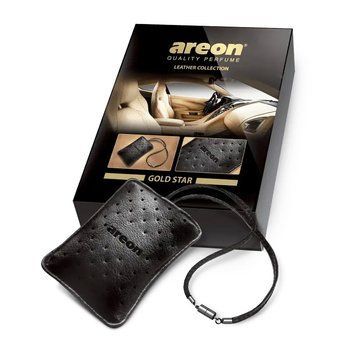 Ароматизатор Areon Leather Collection - Gold Star (Золото) Кожанный мешок 94620 фото