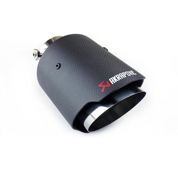 Насадка глушника Akrapovic J31 LED-RED підсвітка (Прямий з'єднувач) carbon 85853 фото