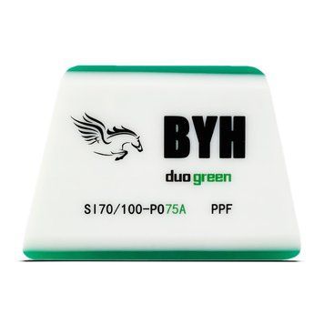 Ракель професійний BYH Duo Green PO75A-клас жорсткості (різні кути 30&deg;/45&deg;/90&deg;) 7х10см 122997 фото