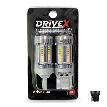 Світлодіодні автолампи DriveX Glow UL2 T20(1) 7440/W21W 15W CAN 12V 3000K 2600Lm Amber 123114 фото