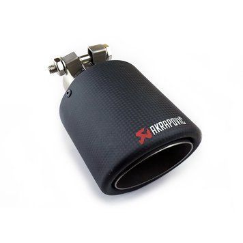 Насадка глушника Akrapovic AK54-101 Одинарна (JB) carbon 85847 фото