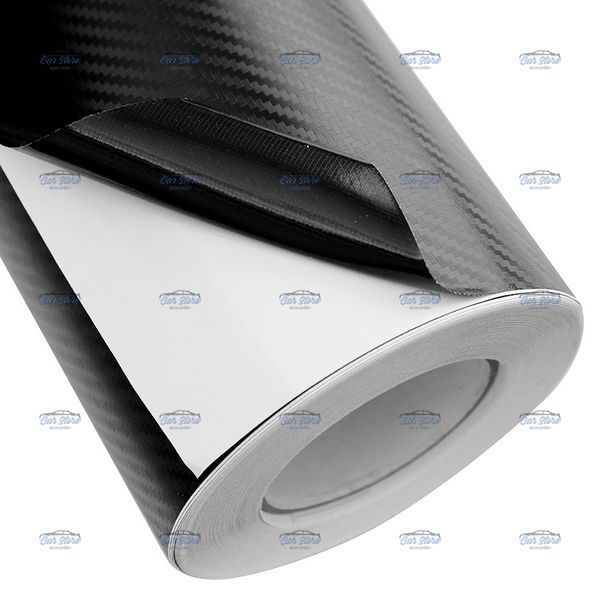 Карбонова плівка Тайвань 3D Carbon (великий квадрат) 160 мікрон Чорна (CL-3DCF-BG) 109119 фото