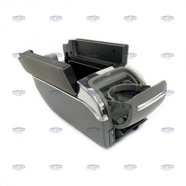 Підлокітник Vitol Luxury 7USB HJ-48020 GY сірий 99044 фото