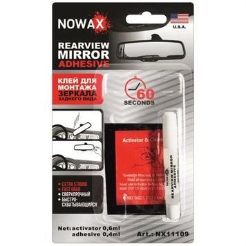 Клей для зеркала заднего вида Nowax Rearview Mirror Adhesive 0.4ml + 0.6ml (NX11109) 28388 фото