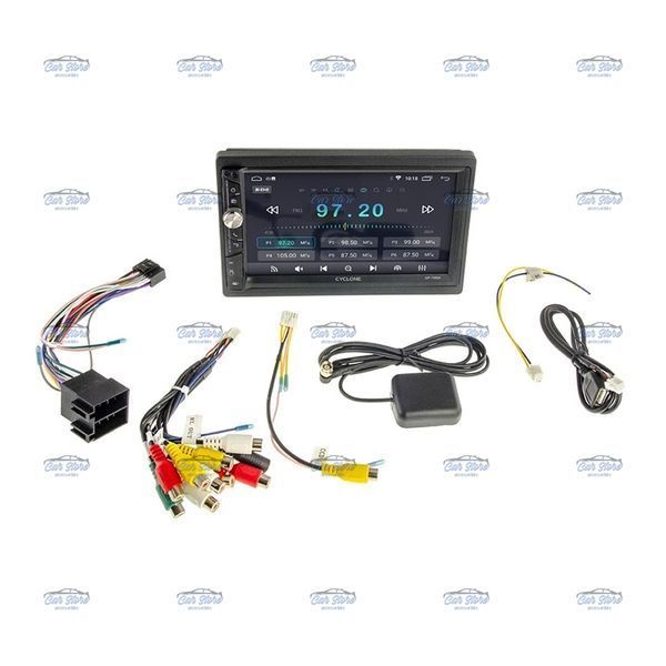 Автомагнитола Cyclone MP-7082A 7" IPS 2/32GB ASP GPS 4CF CarPlay/Android Auto Android 10 123865 фото