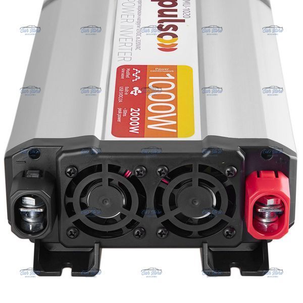 Преобразователь напряжения Pulso IMU-1020 12V-220V 1000W 1USB-5V DC 2.0A 1-Розетка (мод. синусоид) 123139 фото