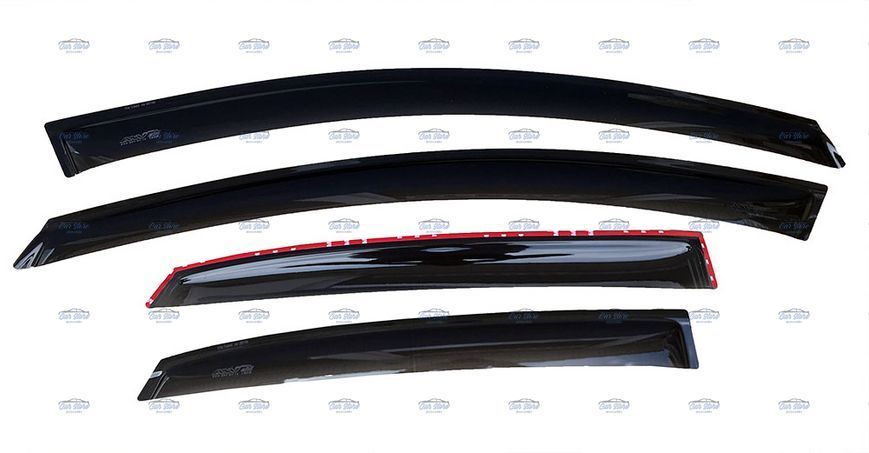 Дефлекторы окон, ветровики Kia Ceed 2018- х/б (к-т 4шт.) ANV 75622 фото