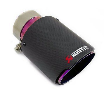 Насадка глушника Akrapovic АК63-89 Одинарна (ZBDС) carbon 96116 фото
