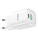 Мережевий зарядний пристрій Hoco Charm charger C149A 1USB + 1Type-C 30W 3A PD-QC White 124663 фото 3