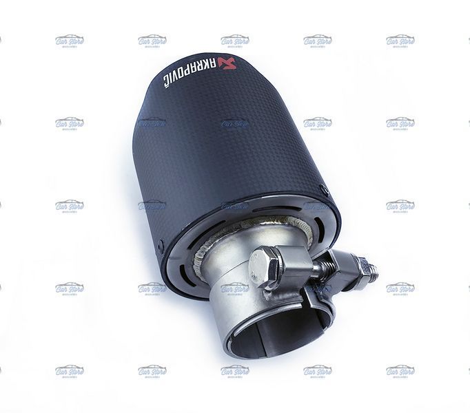 Насадка глушника Akrapovic AK54-101 Одинарна (ZB) carbon 85848 фото