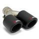 Насадка глушника Akrapovic АК63-89 Подвійна ліва (L-JB) carbon 103389 фото 1