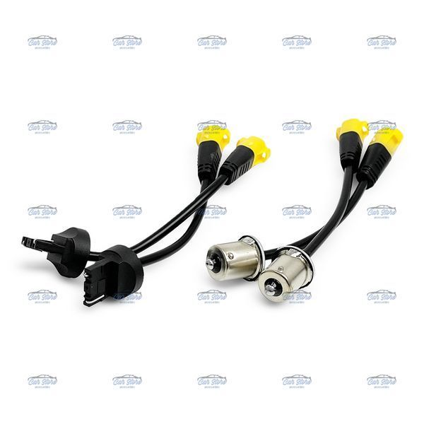Дневные ходовые огни, ДХО в поворотники 2в1 Aozoom LED DRL Turn BAU15S, T20 (7440) 20W Canbus 12V 66384 фото