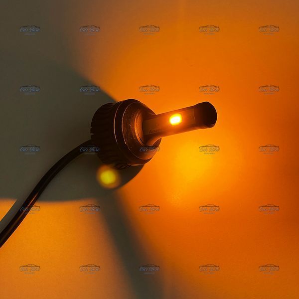 Дневные ходовые огни, ДХО в поворотники 2в1 Aozoom LED DRL Turn BAU15S, T20 (7440) 20W Canbus 12V 66384 фото