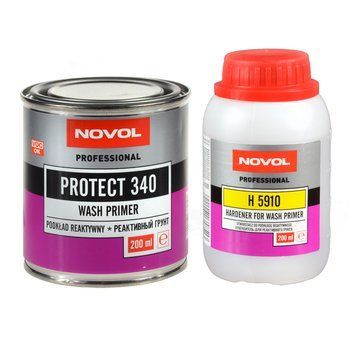 Грунт реактивний Novol Protect 340 0,2л + Отвердитель Protect H 5910 0,2л (37219 + 35851) 86314 фото