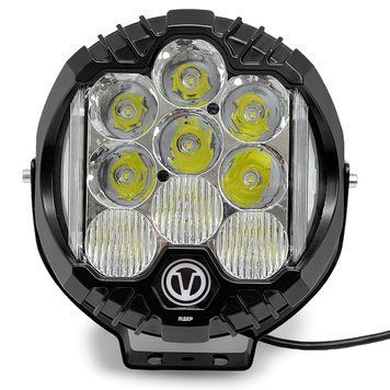 Фара диодная Лидер W 0475-9 INCH 75W дальний свет + поворот-ДХО 195х200х90мм (1шт) 108391 фото
