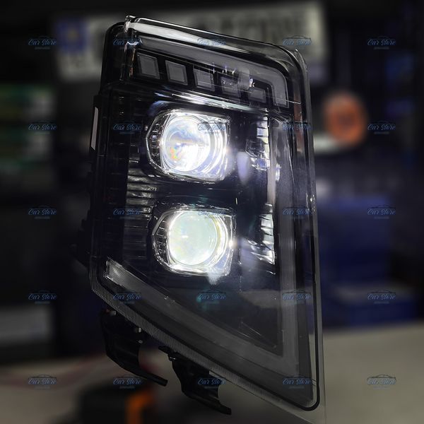 Фары диодные Volvo FH13, FH16, FM500, FH500 60W ближний и дальний свет + DRL 24V (2 шт.) 121831 фото