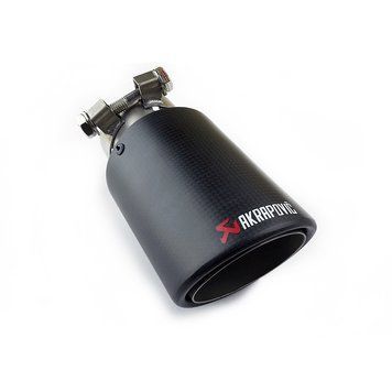 Насадка глушника Akrapovic АК63-89 Одинарна (JB) carbon 85866 фото