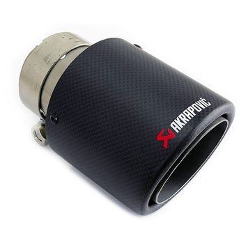 Насадка глушника Akrapovic AK66-101 Одинарна (JB) carbon 96117 фото
