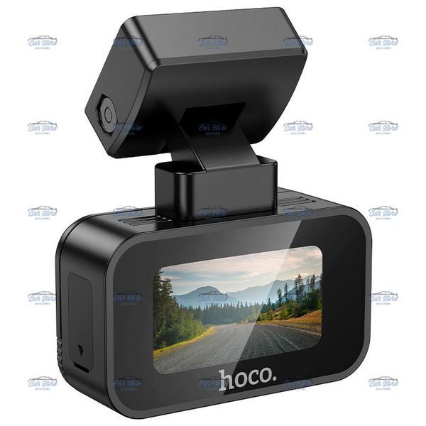 Відеореєстратор Hoco Mini Screen Dashcam DV10 1.47" IPS 1080P 30fps WiFi Black 123286 фото