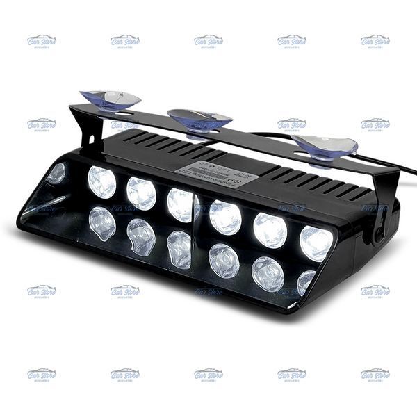 Стробоскоп на лобове скло S9 6LED W (білий) 108815 фото